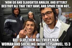 Exterminating Amalek…Israeli forces murder Palestinian child in central Gaza and then run him over with a tank, severing his body in half